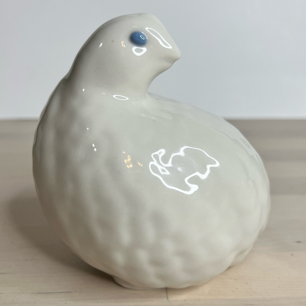 vintage porcelain by dorothy okumoto quail figurine